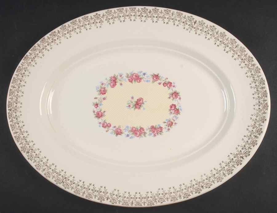 Chateau 15" Oval Serving Platter by Limoges-American-1