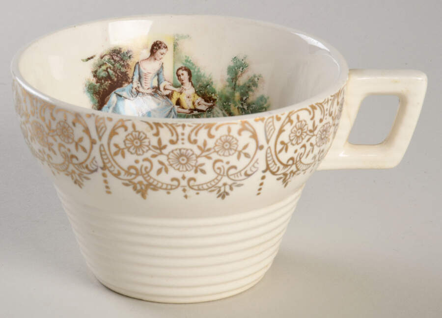 China d'Or (Filigree 1TS284) Flat Cup by Limoges-American-1