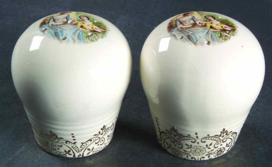 China d'Or (Filigree 1TS284) Salt & Pepper Set by Limoges-American-1