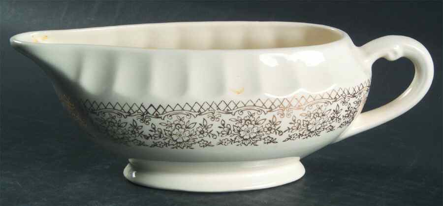 Chateau France (Filigree 1KS518) Gravy Boat by Limoges-American-1