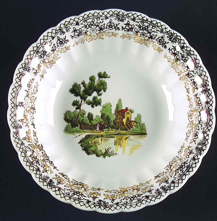 Chateau France (Filigree 1KS518) Coupe Cereal Bowl by Limoges-American-1