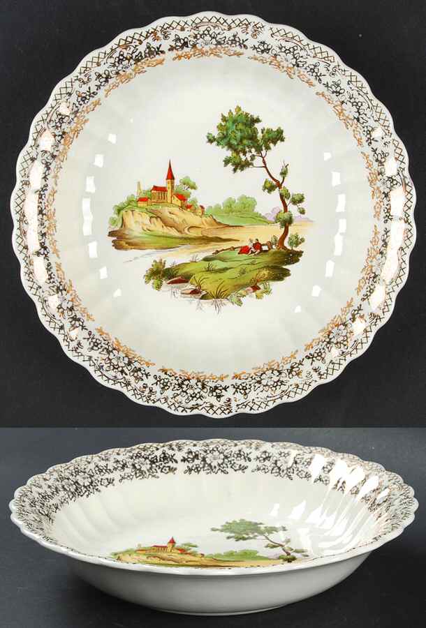 Chateau France (Filigree 1KS518) Coupe Soup Bowl by Limoges-American-1
