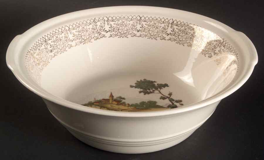 Chateau France (Filigree 1KS518) Round Vegetable No Lid by Limoges-American-1