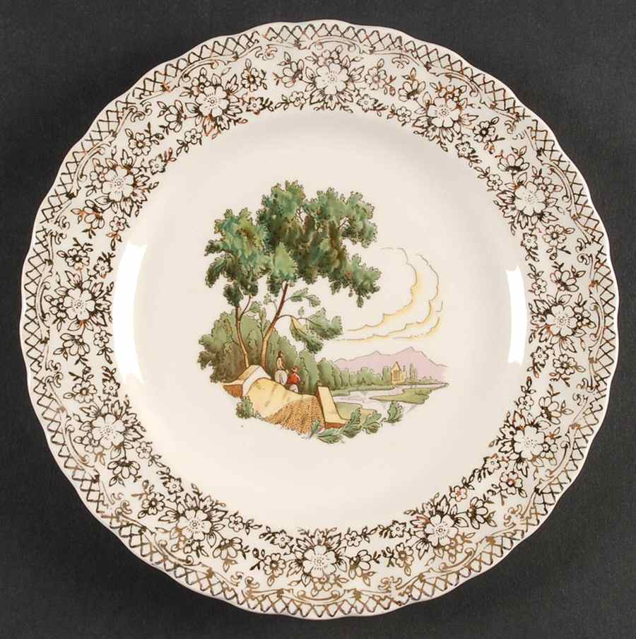 Chateau France (Filigree 1KS518) Salad Plate by Limoges-American-1