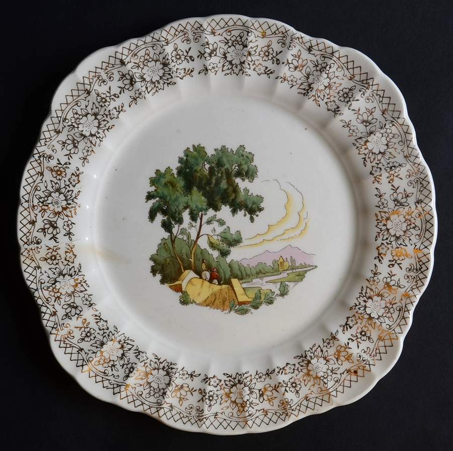 Chateau France (Filigree 1KS518) Square Salad Plate by Limoges-American-1