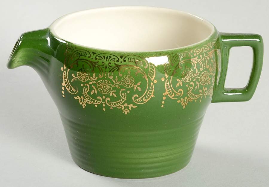 Chateau France Forest Green (Fil 1TS284) Creamer by Limoges-American-1