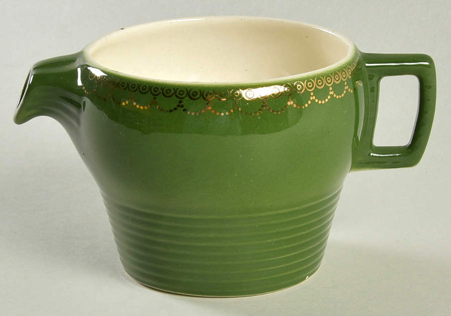Chateau France Forest Green (TS562) Creamer by Limoges-American-1