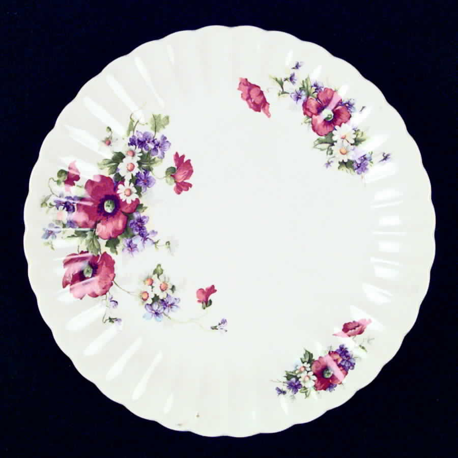 China Poppy Dinner Plate by Limoges-American-1