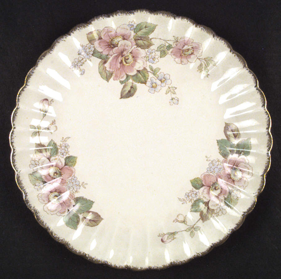 China Rose (Scalloped) Dinner Plate by Limoges-American-1