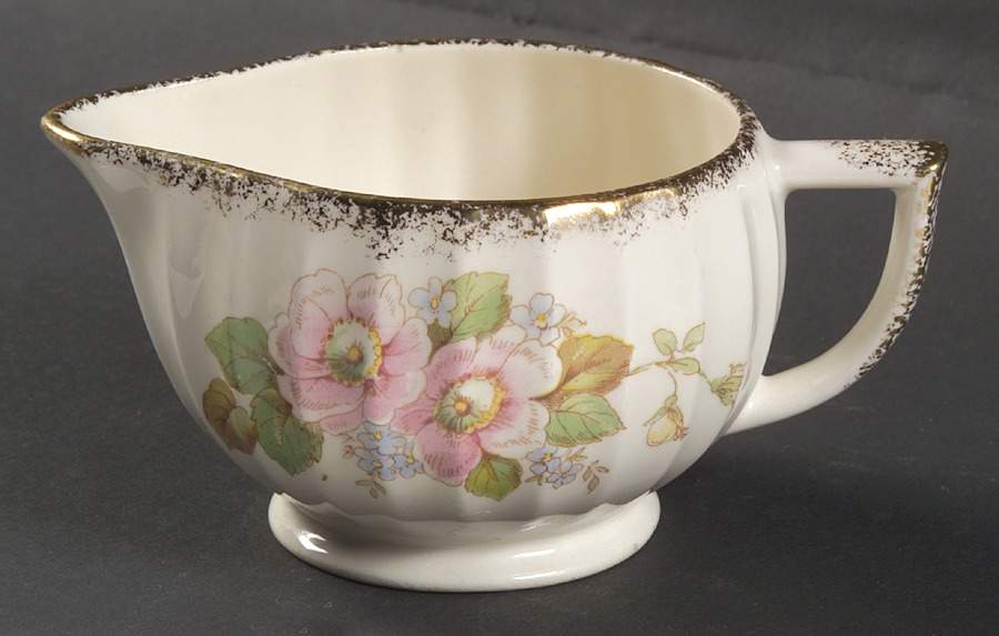 China Rose (Scalloped) Creamer by Limoges-American-1