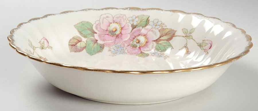 China Rose (Scalloped) Coupe Soup Bowl by Limoges-American-1