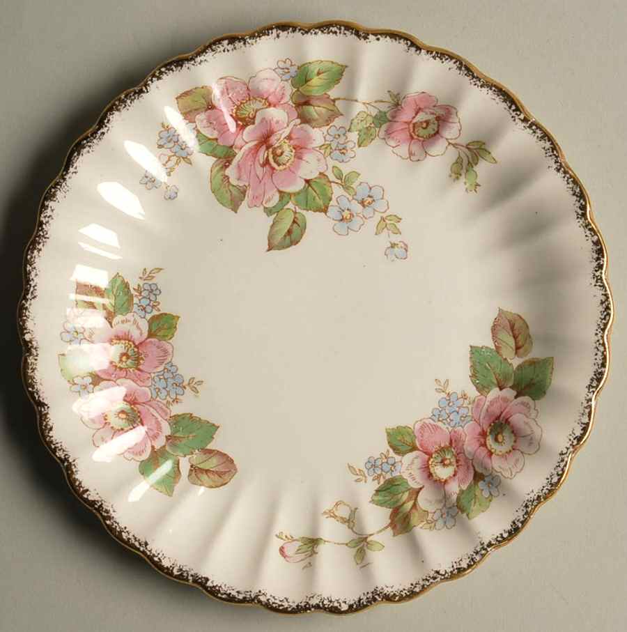 China Rose (Scalloped) Salad Plate by Limoges-American-1