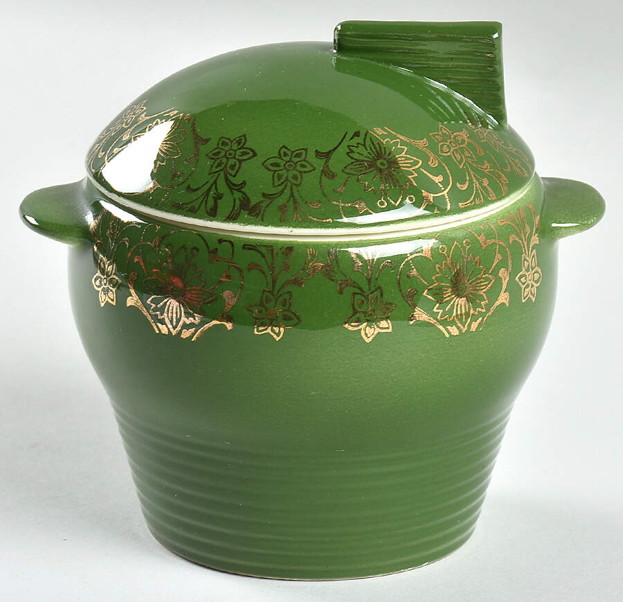 Chateau Rose (Filigree 1TS350) Sugar Bowl & Lid by Limoges-American-1
