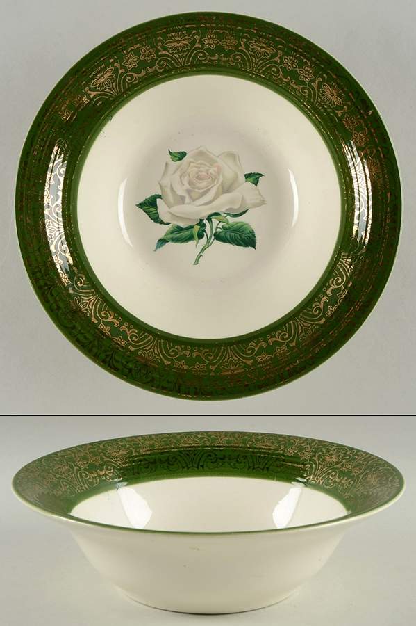 Chateau Rose (Filigree 1TS350) 8" Round Vegetable Bowl by Limoges-American-1