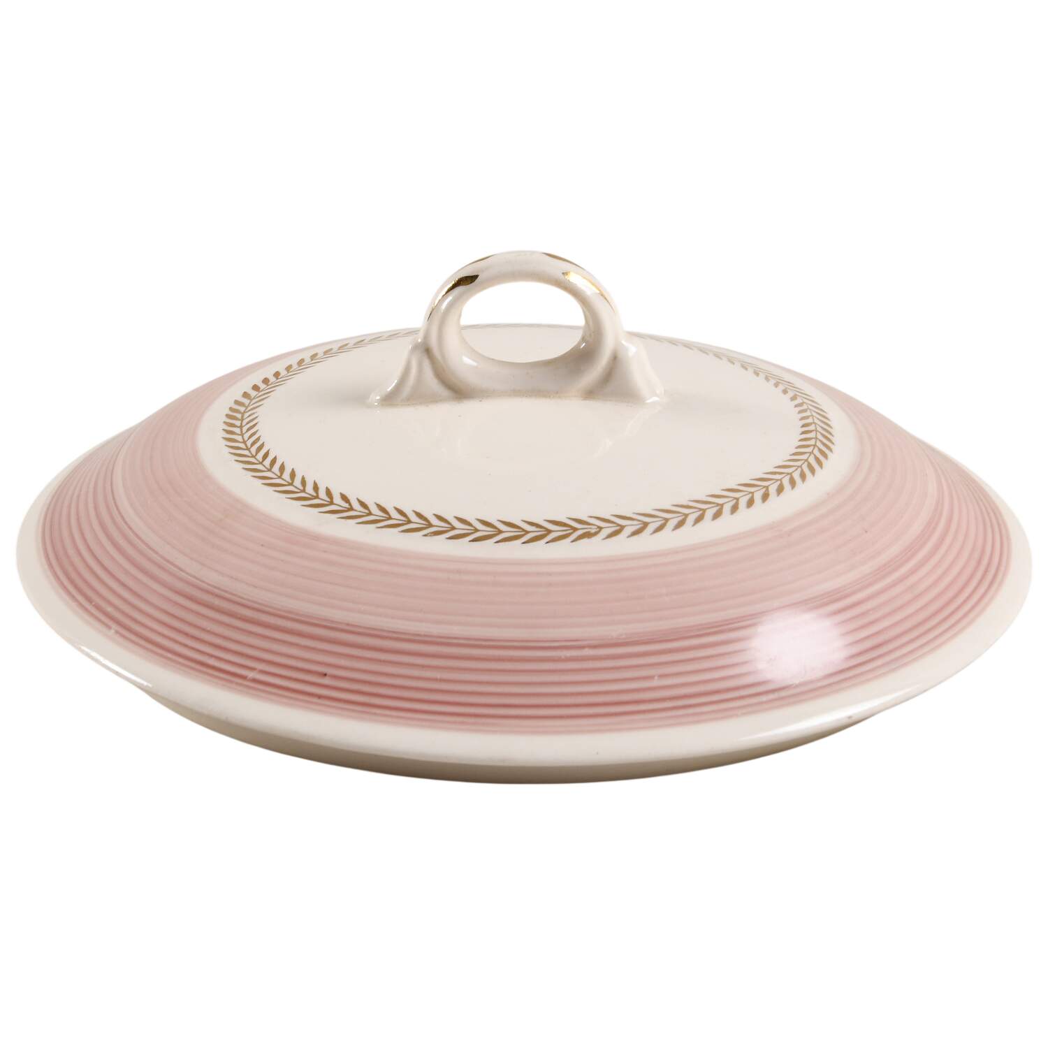 Coronet Rose Lid for Round Vegetable by Limoges-American-1