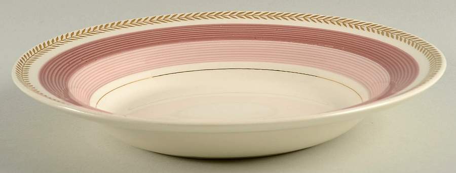 Coronet Rose Rim Soup Bowl by Limoges-American-1