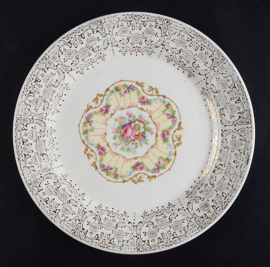 Delight Emperor T Dinner Plate by Limoges-American-1