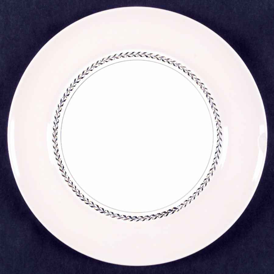 Diploma Coral Pink Dinner Plate by Limoges-American-1