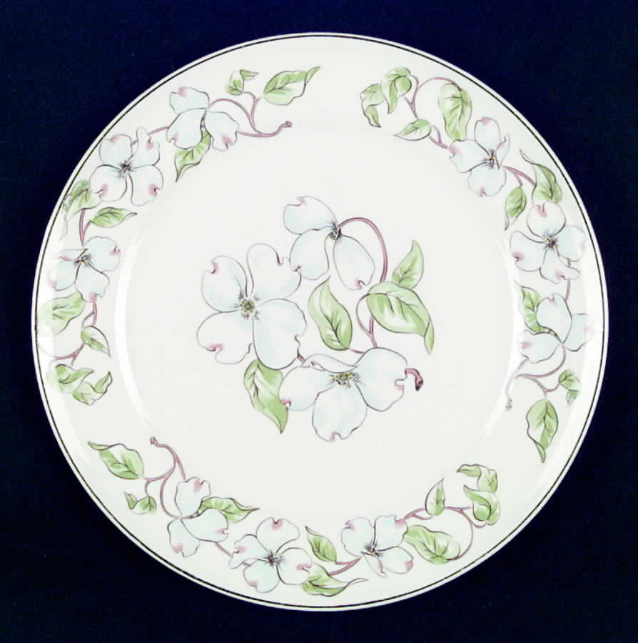 Dogwood Dinner Plate by Limoges-American-1