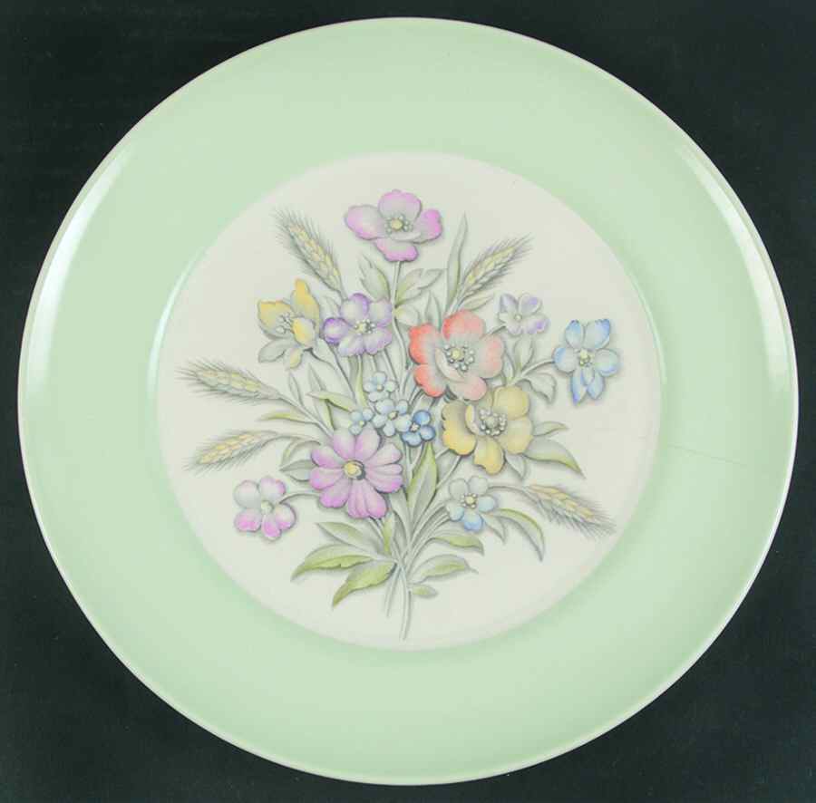 Dustitone Green Dinner Plate by Limoges-American-1