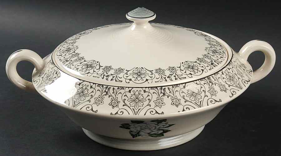 Elegance Round Covered Vegetable by Limoges-American-1