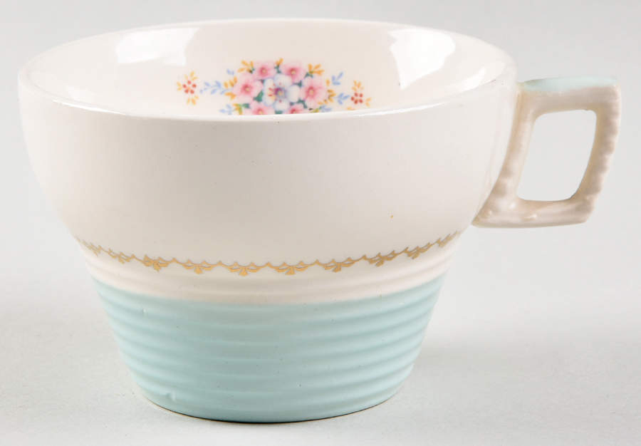 Empress Mist Cotillion Blue (#1TS368W) Flat Cup by Limoges-American-1