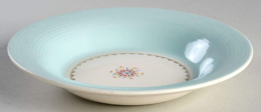 Empress Mist Cotillion Blue (#1TS368W) Coupe Soup Bowl by Limoges-American-1