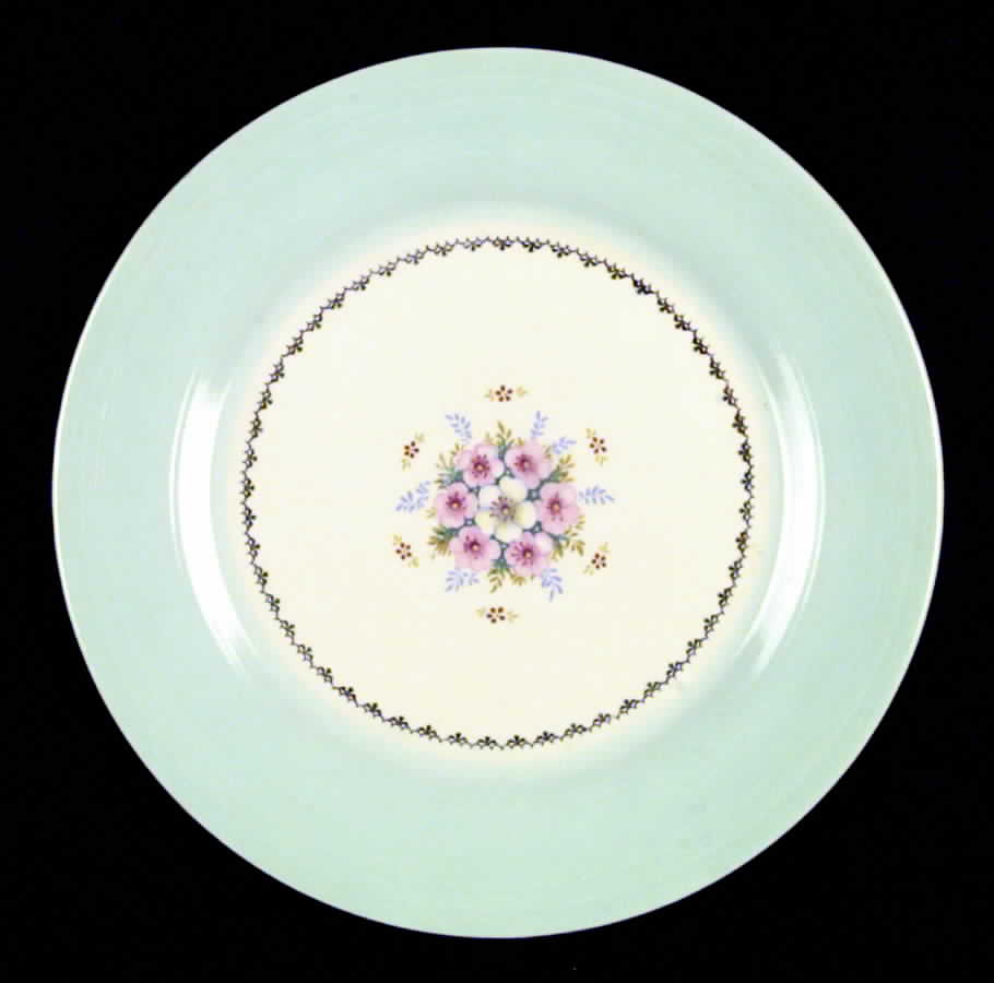 Empress Mist Cotillion Blue (#1TS368W) Dinner Plate by Limoges-American-1