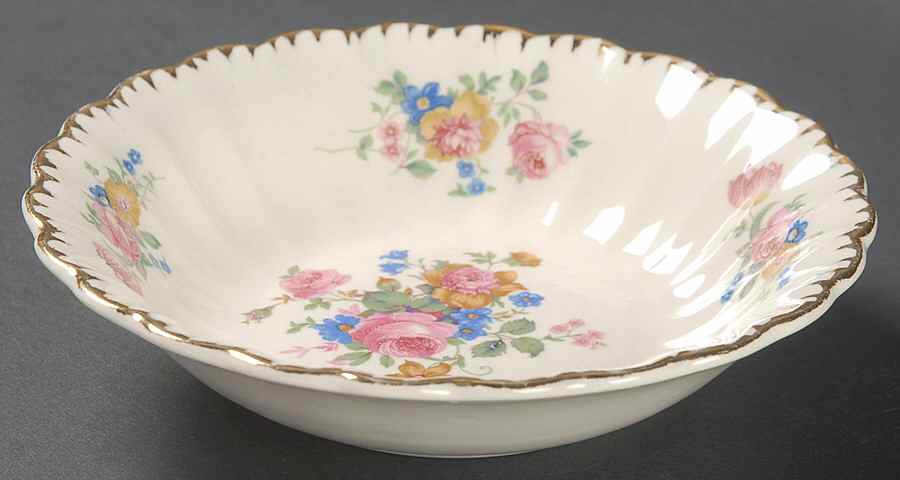 English Rose Fruit/Dessert (Sauce) Bowl by Limoges-American-1