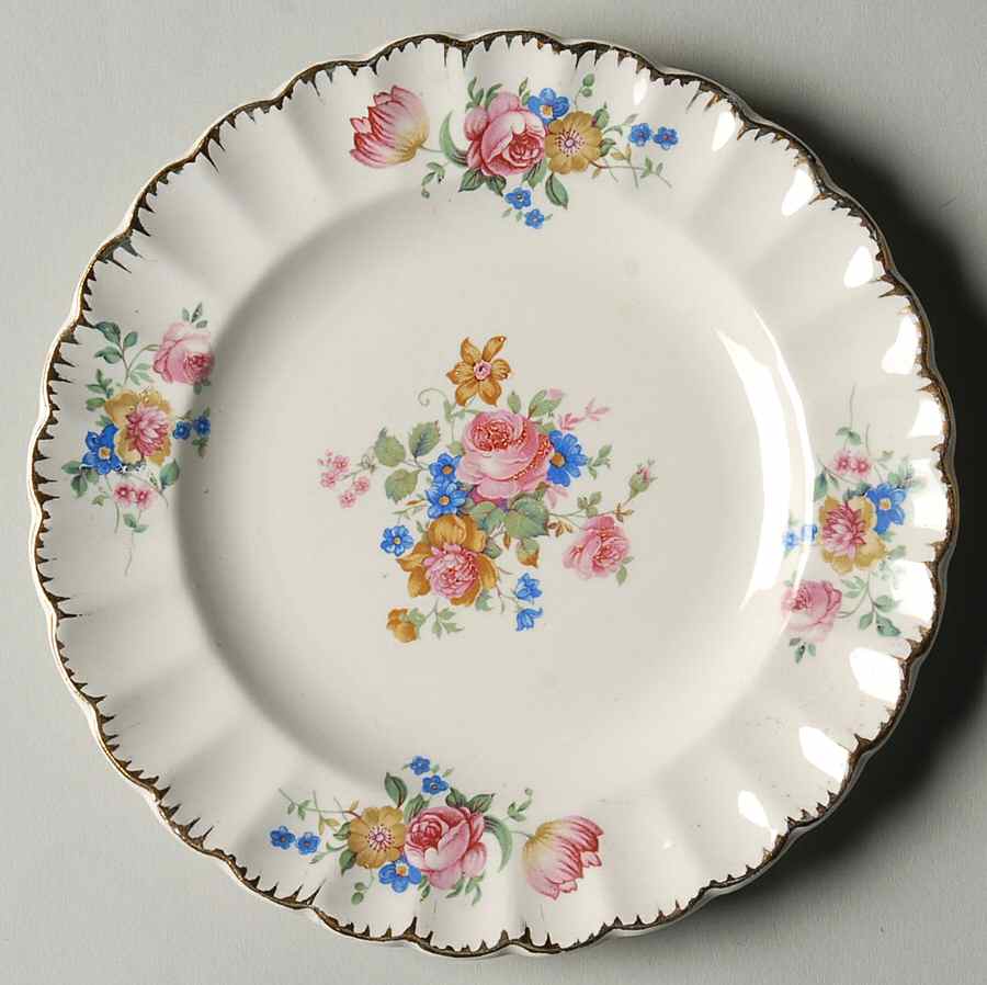 English Rose Bread & Butter Plate by Limoges-American-1