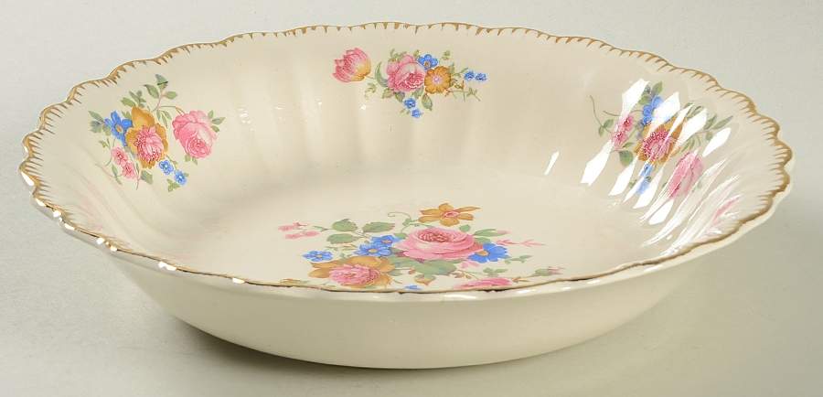 English Rose Coupe Soup Bowl by Limoges-American-1