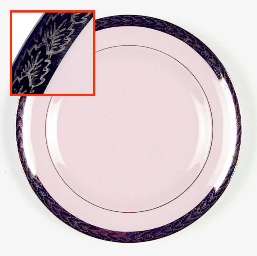 Etched Platinum (On Edge) Bread & Butter Plate by Limoges-American-1