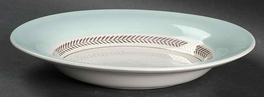 Federal Araby Blue Rim Soup Bowl by Limoges-American-1