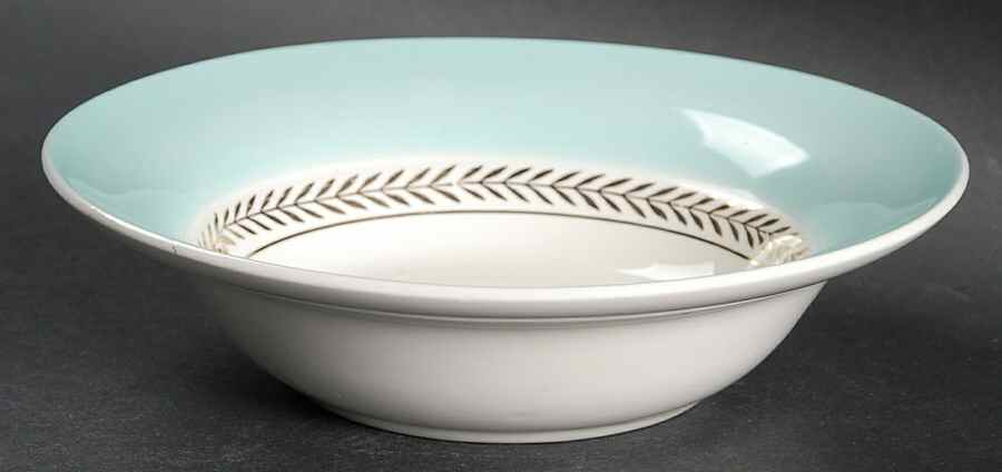Federal Araby Blue Rim Cereal Bowl by Limoges-American-1