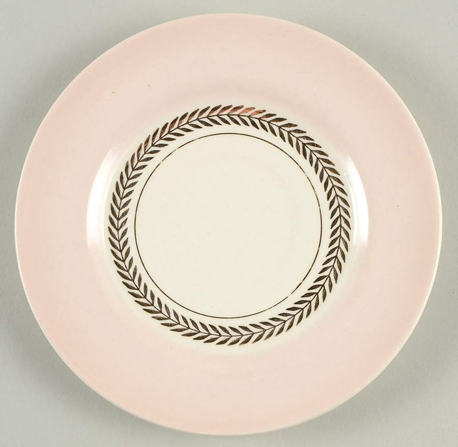Federal Coral Pink Saucer by Limoges-American-1