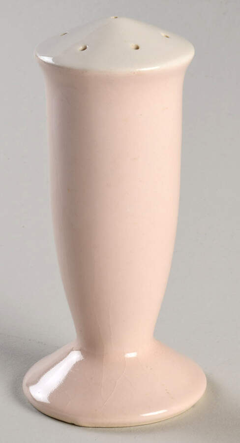 Federal Coral Pink Pepper Shaker by Limoges-American-1