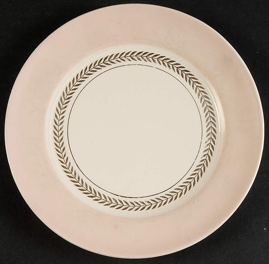 Federal Coral Pink Salad Plate by Limoges-American-1