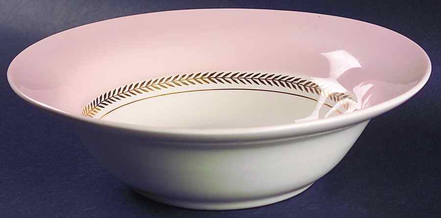 Federal Coral Pink 8" Round Vegetable Bowl by Limoges-American-1