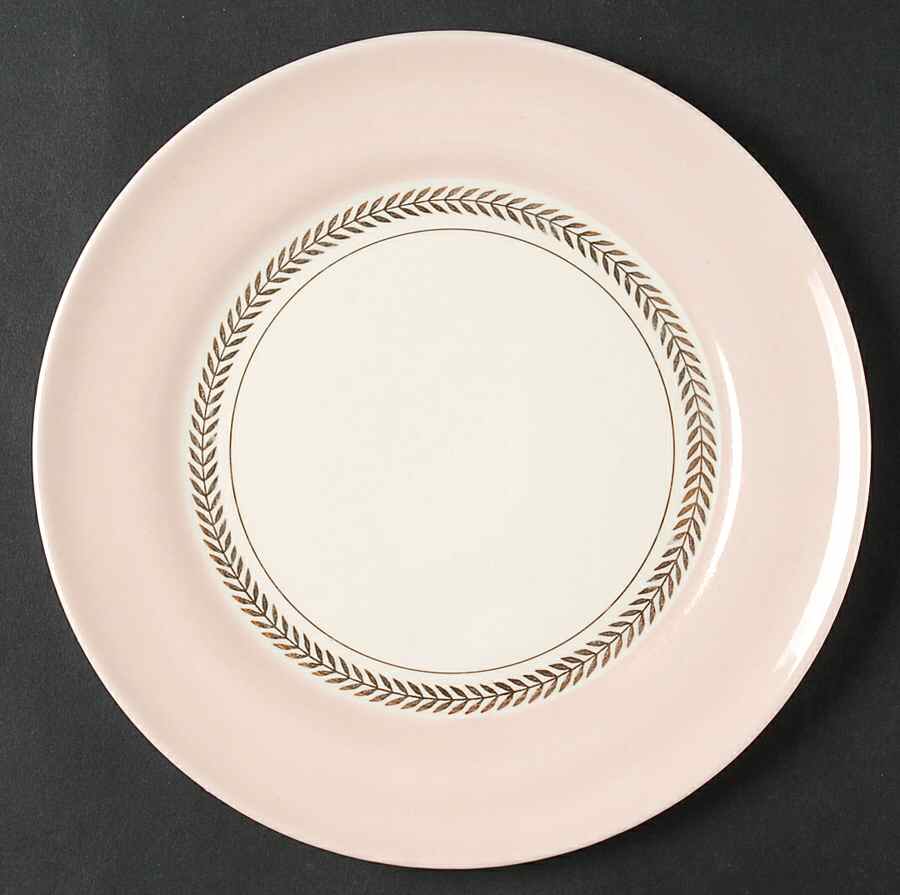 Federal Coral Pink Salad Plate by Limoges-American-1