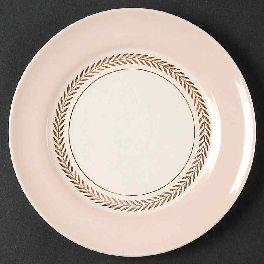 Federal Coral Pink Bread & Butter Plate by Limoges-American-1
