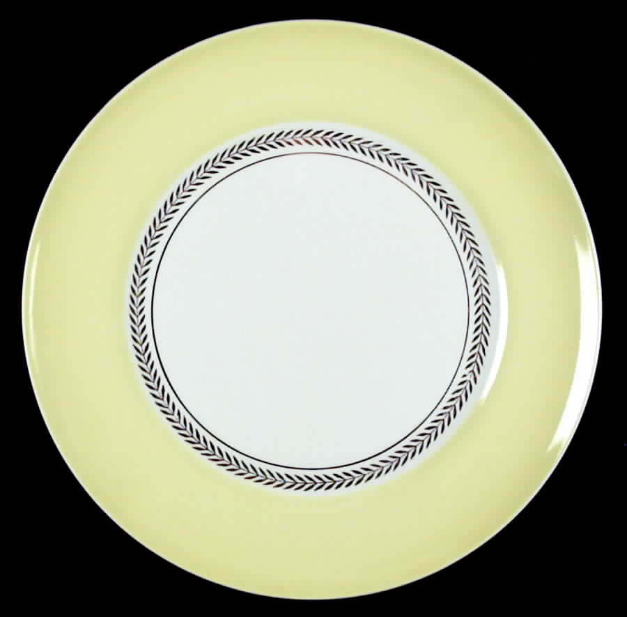 Federal Jonquil Yellow Dinner Plate by Limoges-American-1