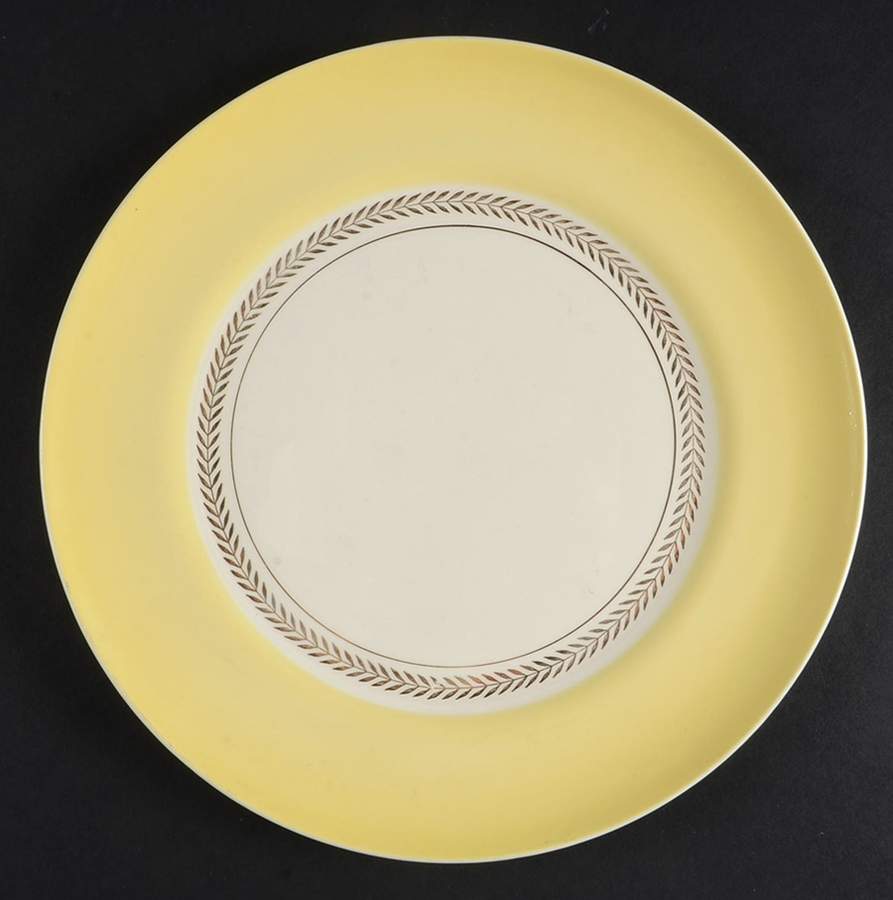 Federal Jonquil Yellow Luncheon Plate by Limoges-American-1