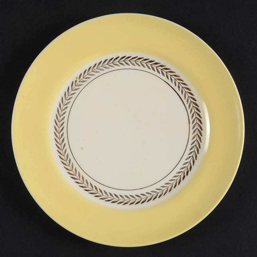 Federal Jonquil Yellow Bread & Butter Plate by Limoges-American-1