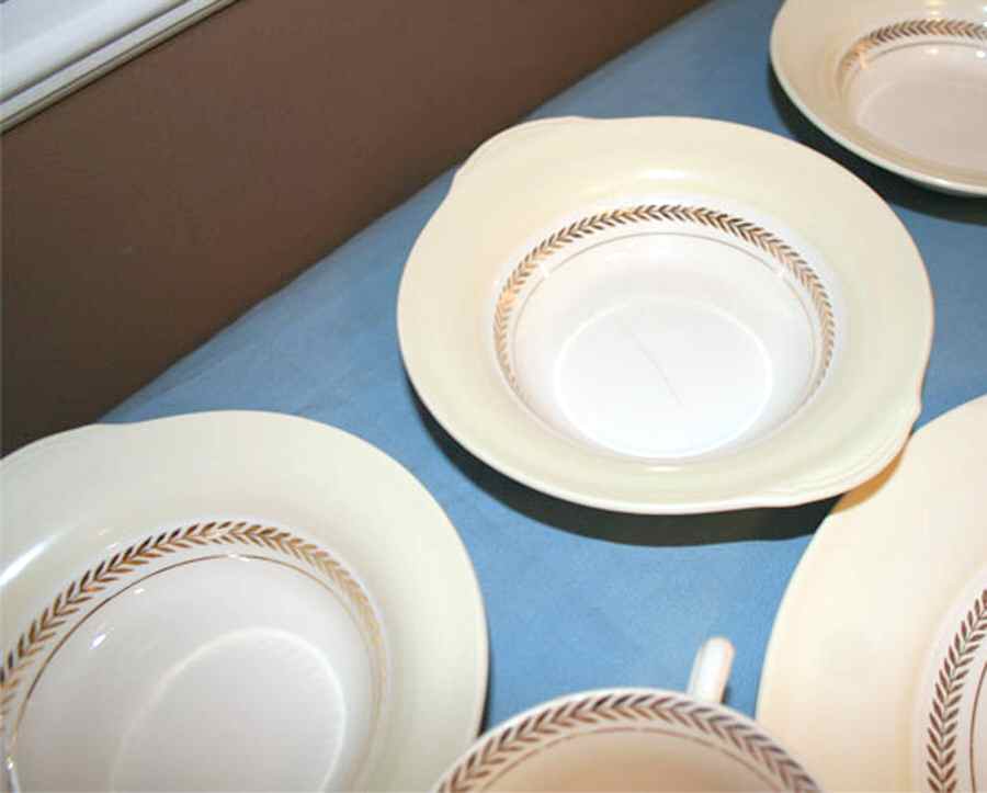 Federal Royal Ivory Lugged Cereal Bowl by Limoges-American-1