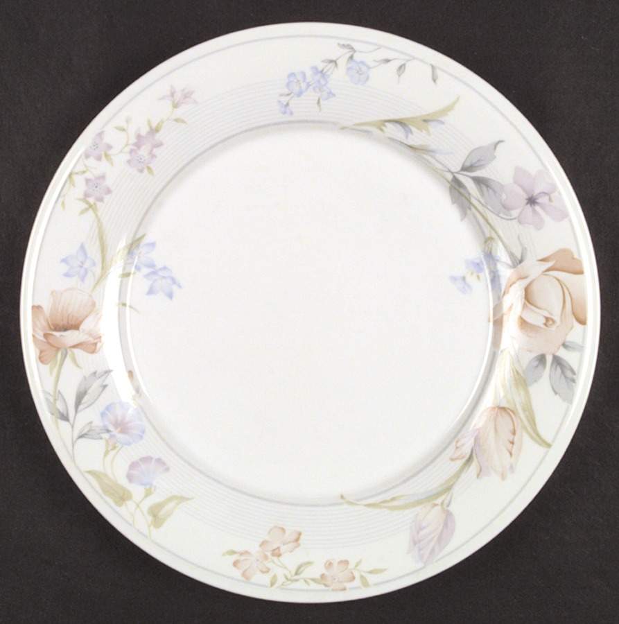 Flowers Dinner Plate by Limoges-American-1
