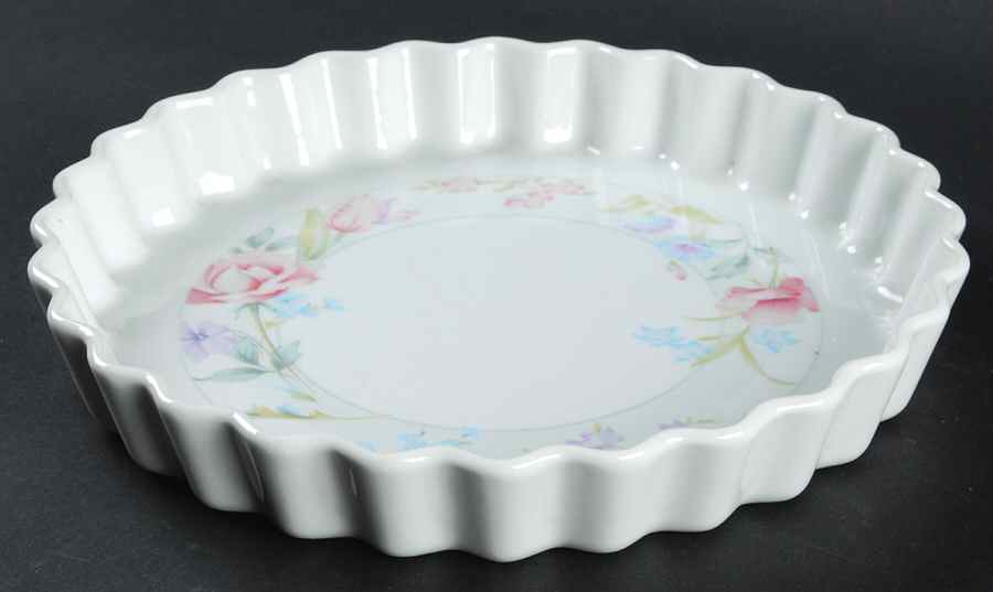 Flowers 9" Quiche by Limoges-American-1