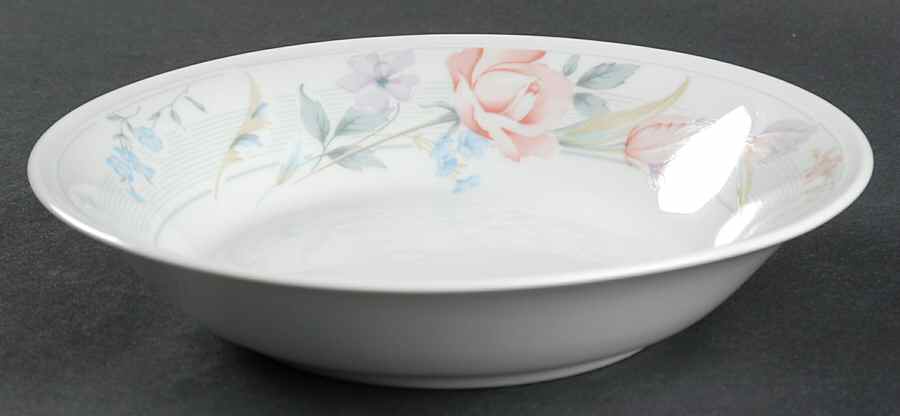 Flowers Coupe Soup Bowl by Limoges-American-1