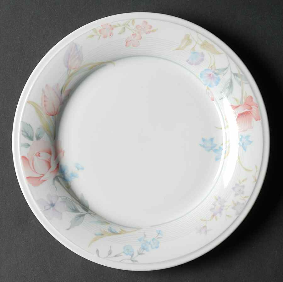 Flowers Salad Plate by Limoges-American-1