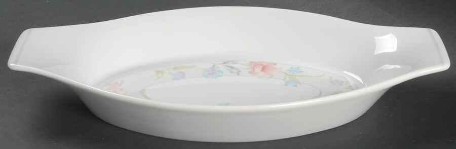 Flowers 10" Augratin by Limoges-American-1