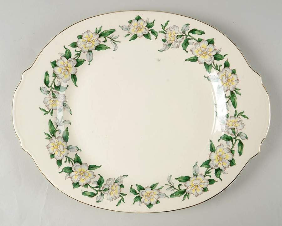 Gardenia 13" Oval Serving Platter by Limoges-American-1